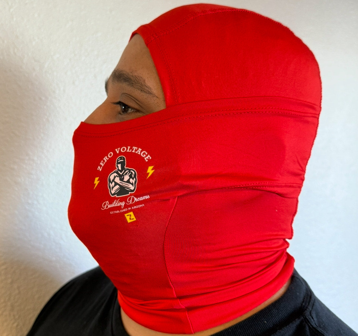 Zero Voltage Facemask Dryfit Roja